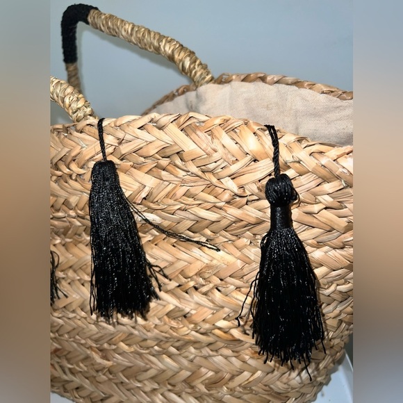 H&M JUTE TOTE BAG - Picture 4 of 8